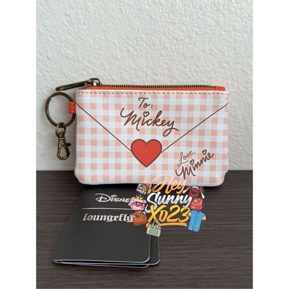Loungefly Handbags - Loungefly Disney Minnie Mouse Loves Mickey Mouse Letter Cardholder